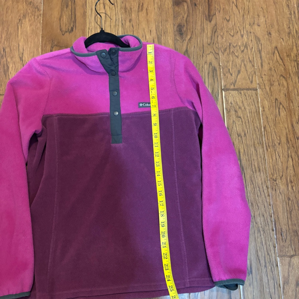 Columbia Two-Tone Snap Fleece Pullover | Women’s Medium flaw - Picture 9 of 10
